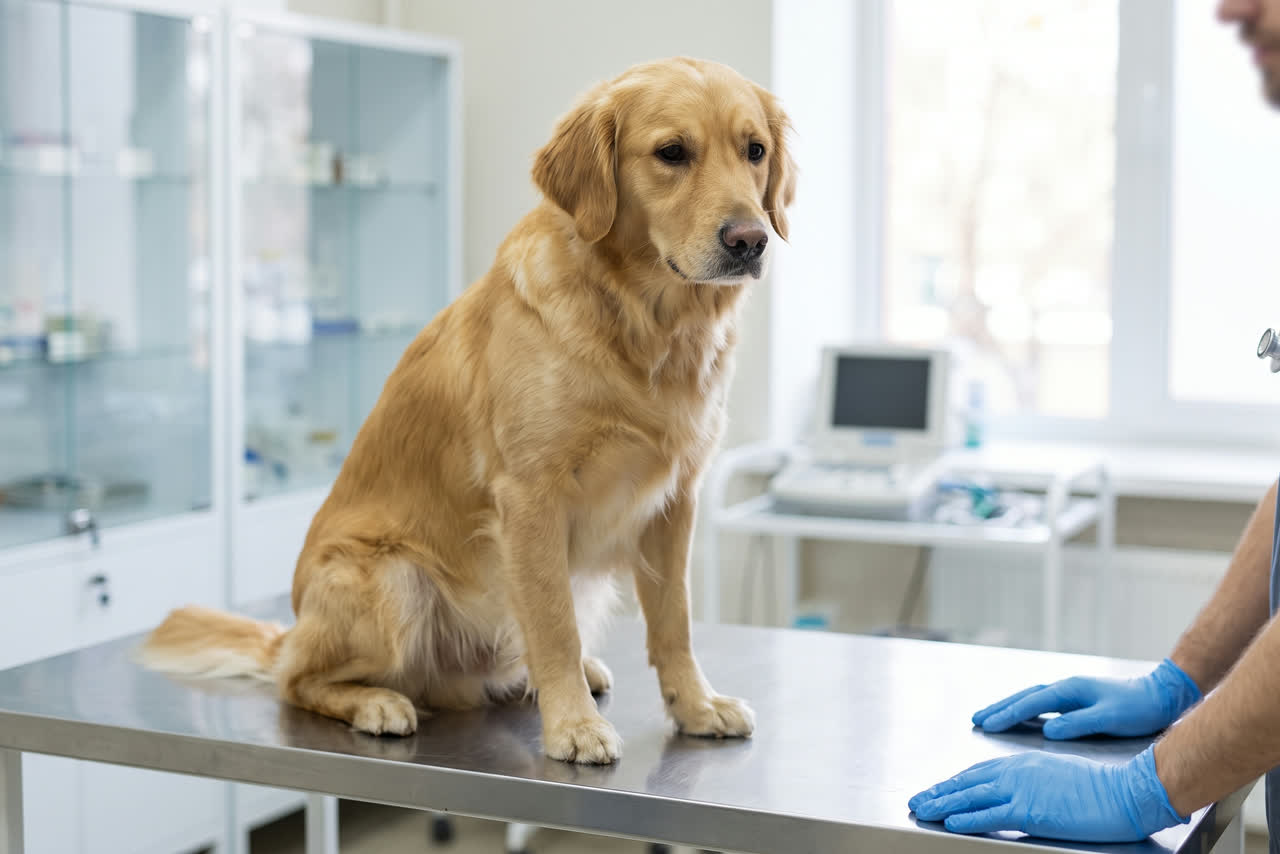 Hond thuis in de woonkamer