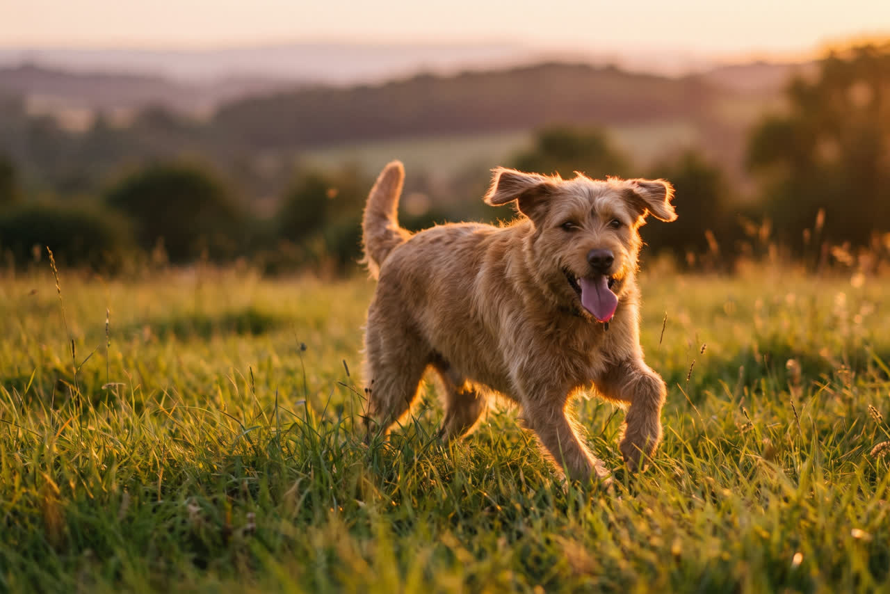 Twee golden retrievers spelen met een speeltje in het gras