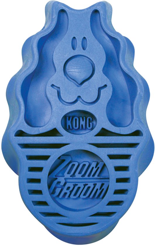 KONG ZoomGroom rubberen hondenborstel