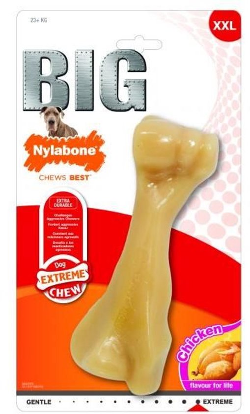 Nylabone Big Chew nylon kauwbot met kipsmaak
